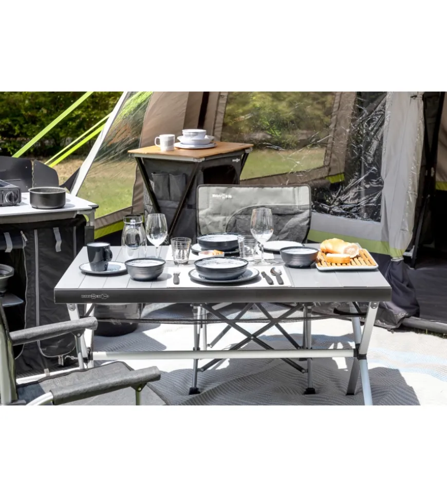 Tavolo pieghevole da campeggio brunner "accelerate 4" in alluminio 120x80x71 cm