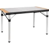 Tavolo pieghevole da campeggio brunner "quadra tropic 4" in alluminio 120,5x70x72 cm