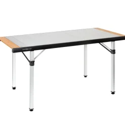 Tavolo pieghevole da campeggio brunner "quadra tropic 6" in alluminio 146x70x72,5 cm