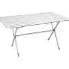 Tavolo pieghevole da campeggio brunner "silver gapless level 6" in alluminio 140x81x70 cm