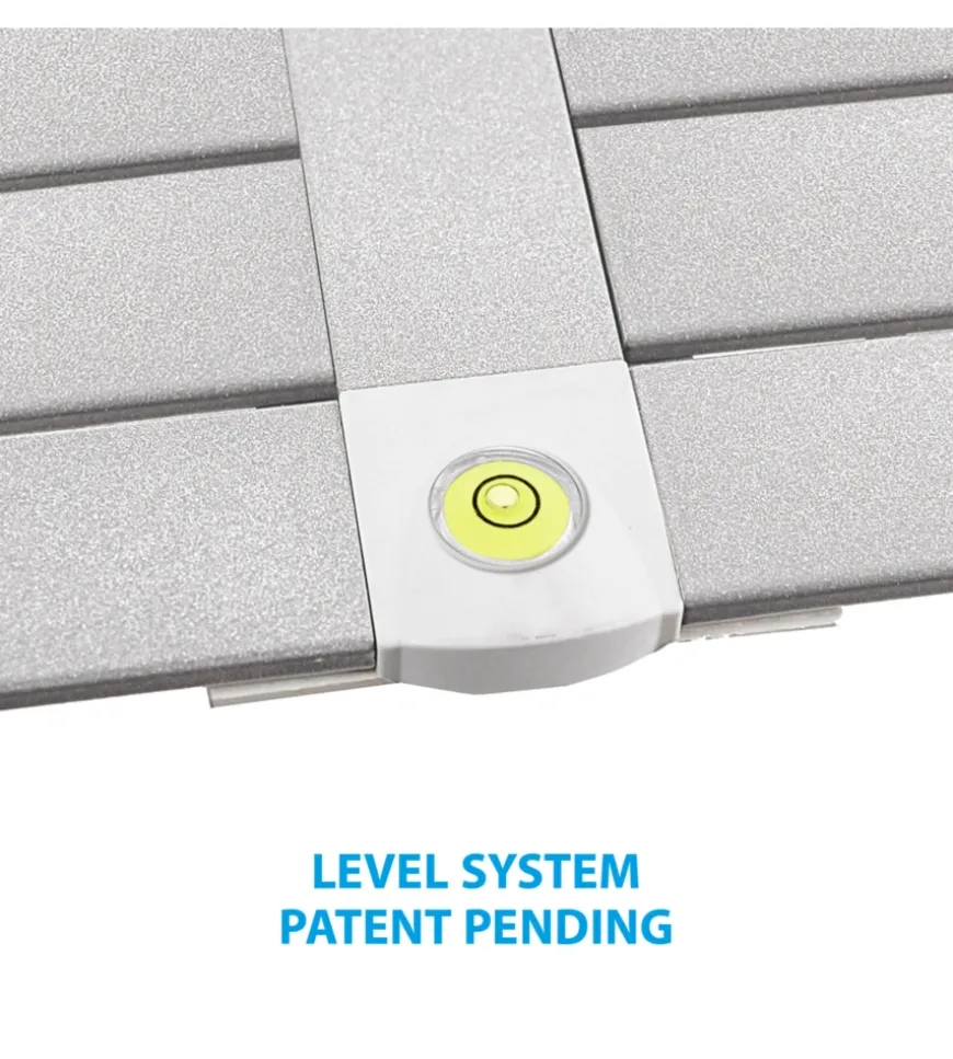 Tavolo pieghevole da campeggio brunner "silver gapless level 6" in alluminio 140x81x70 cm