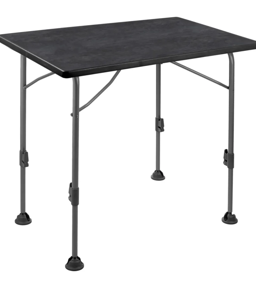 Tavolo pieghevole da campeggio brunner "linear 115" in acciaio nero 115x70x63/83 cm