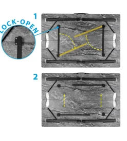 Tavolo pieghevole da campeggio brunner