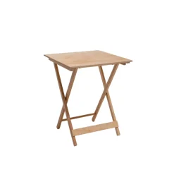 Tavolo quadrato pieghevole salvaspazio "napoli" in legno 60x60x75 cm