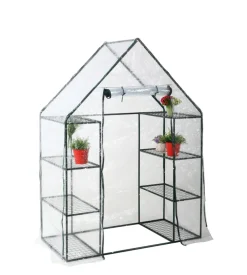 Telo copertura di ricambio per serra da giardino 8 ripiani "barbara" in pvc