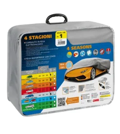 Telo copriauto in peva elettrosaldato 4 stagioni - ag-1 - cm 160x170x400  20455