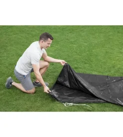 Telo di copertura per piscina fuori terra rotonda da 366 cm bestway "steel pro" - cod. 58037