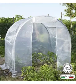 Telo di ricambio verdemax per serra spring mini in pe trasparente 200x150x175 cm