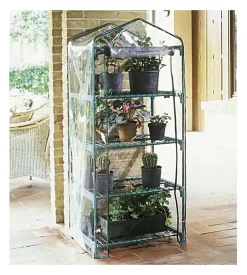 Telo di ricambio verdemax per serra azalea 4 ripiani in tnt trasparente 70x50x158 cm