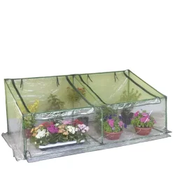 Telo di ricambio verdemax per serra primizia in plastica trasparente 180x92x70 cm