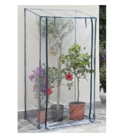 Telo di ricambio verdemax per serra buganvillea in tnt trasparente 100x70x189 cm