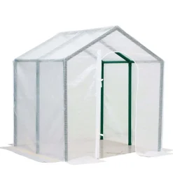 Telo di ricambio verdemax per serra violetta in pe rinforzato trasparente 200x200x220 cm