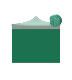 Telo laterale per gazebo riviera in tessuto impermeabile e anti uv verde 3x3 m