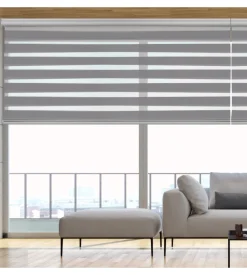 Tenda a rullo doppia "platinum" argento, 100x250 cm