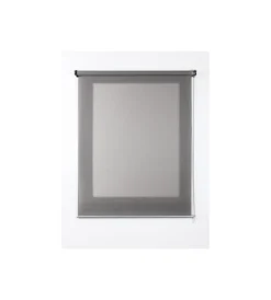 Tenda a rullo effetto lino color roccia, 120x180 cm