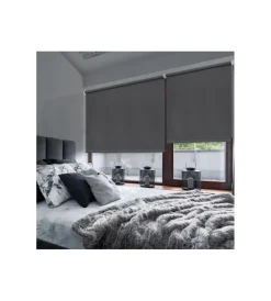 Tenda a rullo roll-up  oscurante grigio grafito, 45x180 cm