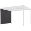 Tenda accessoria con binario per pergola bioclimatica da esterno "per2430bi" e "per3630bi", 280x220 cm