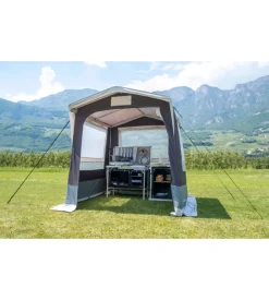 Tenda cucina da campeggio brunner "gusto iii ng" grigio 200x200x195/215 cm