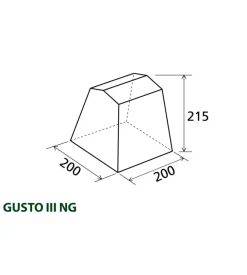 Tenda cucina da campeggio brunner "gusto iii ng" blu 200x200x195/215 cm