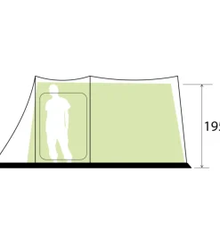 Tenda da campeggio brunner "arqus outdoor 5" 300x200x195 cm