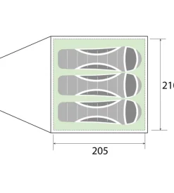 Tenda da campeggio brunner 