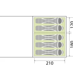 Tenda da campeggio brunner 