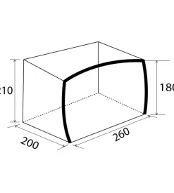 Tenda da campeggio per caravan brunner 