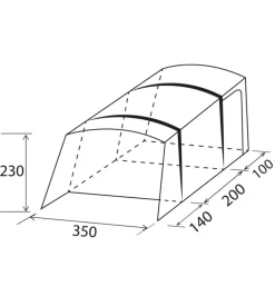 Tenda da campeggio per van brunner 