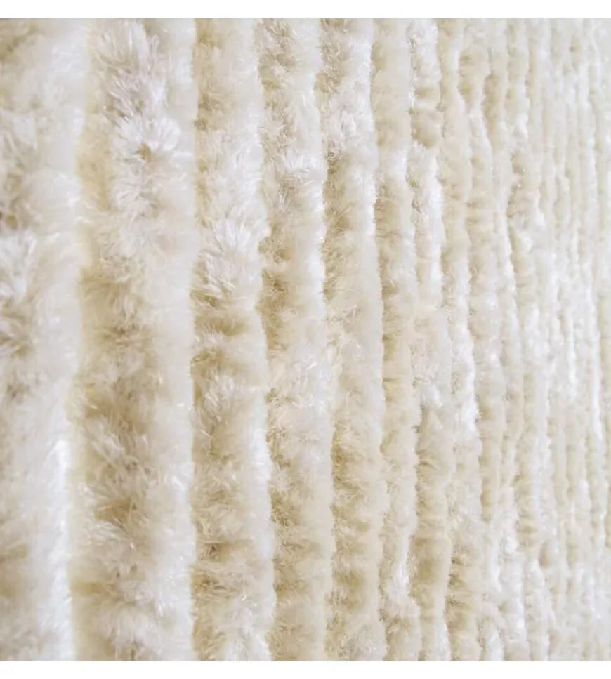 Tenda in ciniglia - colore beige - 120x230 cm.