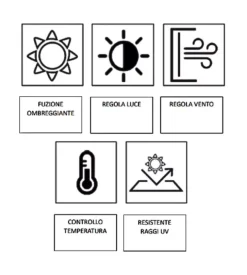 Tenda laterale oscurante per pergola bioclimatica euro garden 