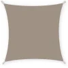 Tenda vela da esterno quadrata ombreggiante essenza in poliestere colore tortora, 3x3 metri