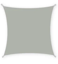 Tenda vela da esterno quadrata ombreggiante essenza in poliestere colore cenere, 3x3 metri