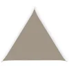 Tenda vela da esterno triangolare ombreggiante essenza poliestere colore tortora  5x5x5 metri