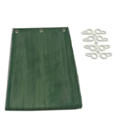 Tenda zanzariera ad anelli per portafinestra verde 150x250 cm