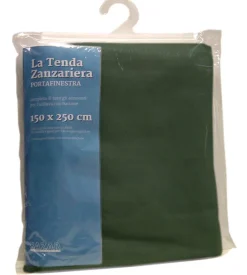 Tenda zanzariera ad anelli per portafinestra verde 150x250 cm