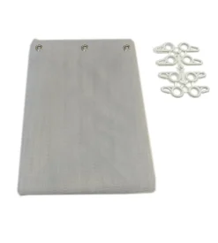 Tenda zanzariera ad anelli per portafinestra bianco 150x250 cm