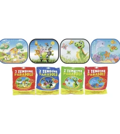 Tendine parasole a molla per auto fantasie assortite 38x44 cm