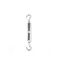 Tenditore a 2 ganci m5 mm. in acciaio inox a4 - aisi 316