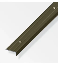 Terminale  25x20 alluminio bronzo forato 1 metro.