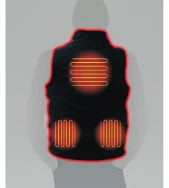 Termo pile, gilet riscaldante con powerbank 5000mah, s-m