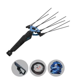 Testa abbacchiatore olive elettrico a batteria campagnola "master" movimento oscillatorio laterale 12v impugnatura a tre punti, cavo elettrico 13 m e cappellino