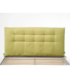 Testiera matrimoniale in tessuto trapuntato "soffy" verde 160 cm