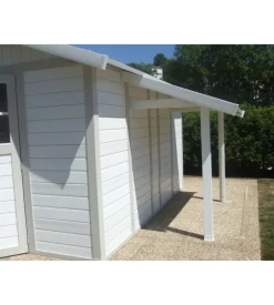 Tettoia laterale grosfillex in pvc per abitazioni e casette deco e utility da 7,5 e 11 m² - cod. 22500136