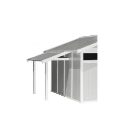 Tettoia laterale grosfillex in pvc per abitazioni e casette deco e utility da 7,5 e 11 m² - cod. 22500136