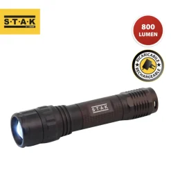 Torcia led ricaricabile, 800 lumen, 10w