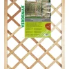 Traliccio fisso con cornice verdemax in legno di pino 1,8x0,3 mt