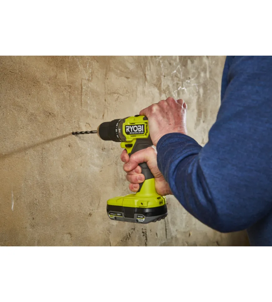 Trapano a percussione a batteria ryobi "rpd18bl1-0" 18v, solo corpo macchina