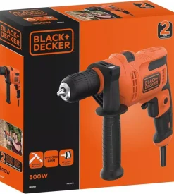 Trapano a percussione elettrico black+decker 