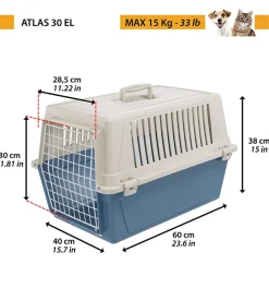 Trasportino atlas 30 bordeux - ferplast