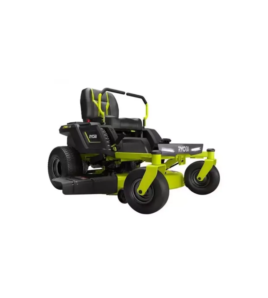 Trattorino tagliaerba a batteria ryobi "ztr480ex" taglio 106 cm 48v -  raggio zero con scarico laterale